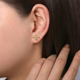Gabriel & Co. Quatrefoil Stud Earrings - EG14134Y4JJJ