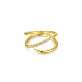 Gabriel & Co. Split Shank Pavé Diamond Wrap Ring - LR51267Y45JJ