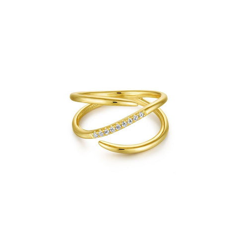 Gabriel & Co. Split Shank Pavé Diamond Wrap Ring - LR51267Y45JJ