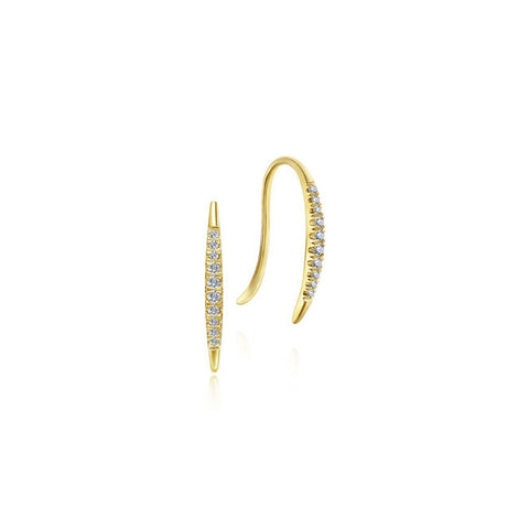 Gabriel & Co. Tapered Diamond Threader Drop Earrings-Gabriel & Co. Tapered Diamond Threader Drop Earrings - EG13084Y45JJ