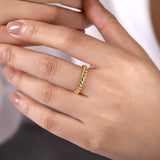 Gabriel & Co. Tilted Leaf Ring-Gabriel & Co. Tilted Leaf Ring - LR51853Y4JJJ