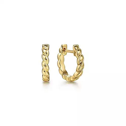 Gabriel & Co. Twisted Rope Huggie Earrings - EG14454Y4JJJ