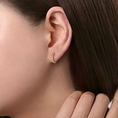 Gabriel & Co. Twisted Rope Huggie Earrings - EG14454Y4JJJ