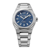 Girard-Perregaux Laureato 42mm-Girard-Perregaux Laureato in a 42mm stainless steel case with blue dial on stainless steel bracelet, featuring a date display and automatic movement.