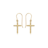 Gold Cross Earrings-Gold Cross Earrings -