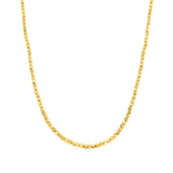 Gold Diamond-cut Bead Necklace - 8NLEA00037