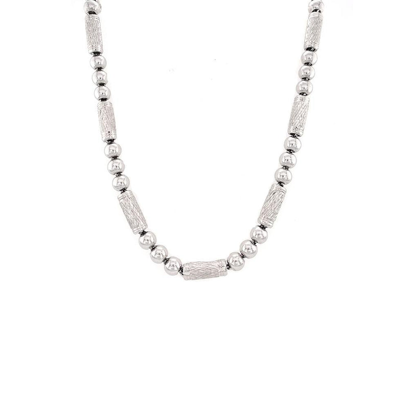 Gold Diamond Cut Beads Necklace-Gold Diamond Cut Beads Necklace -
