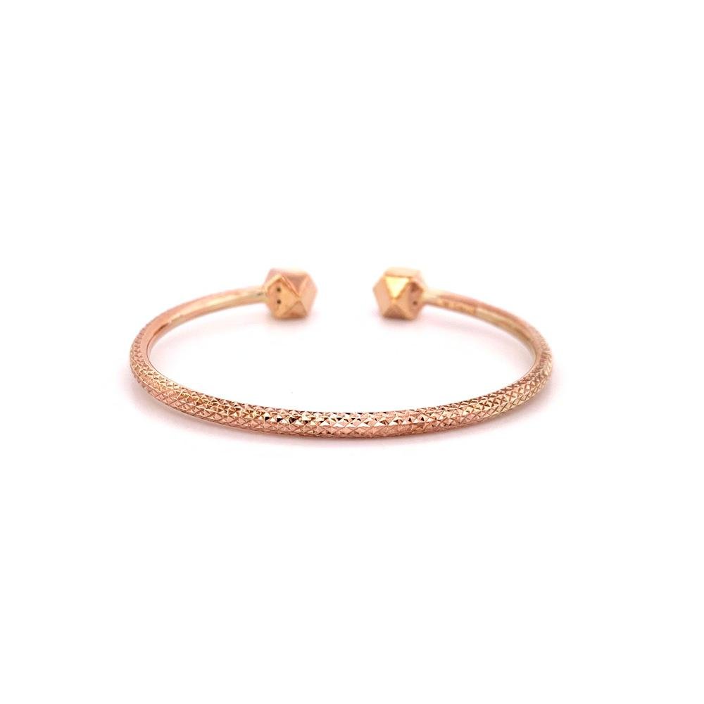 Gold Open Bangle -