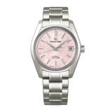 Grand Seiko Heritage Collection SBGH341-Grand Seiko Heritage Collection SBGH341 - SBGH341 - Grand Seiko Heritage Collection SBGH341 in a 38mm titanium case with pink dial on titanium bracelet, featuring a date display and automatic hi-beat movement with 55 hours power reserve.