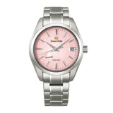 Grand Seiko Heritage Spring Drive SBGA497-Grand Seiko Heritage SBGA497 - Grand Seiko Heritage SBGA497 in a 41mm titanium case with pink pattern dial on titanium bracelet, featuring a date display and Spring Drive movement. Limited to 1,500 pieces.