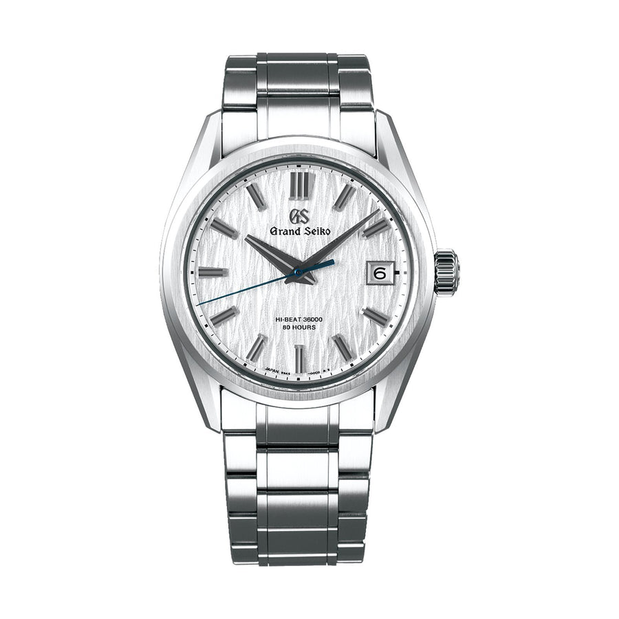 Grand Seiko Heritage SLGH005 - Grand Seiko Evolution 9 Collection "White Birch" SLGH005 in a 40mm stainless steel case with "white birch" motif dial on stainless steel bracelet, featuring a date display and an automatic Hi-Beat movement with up to 80 hours of power reserve. 