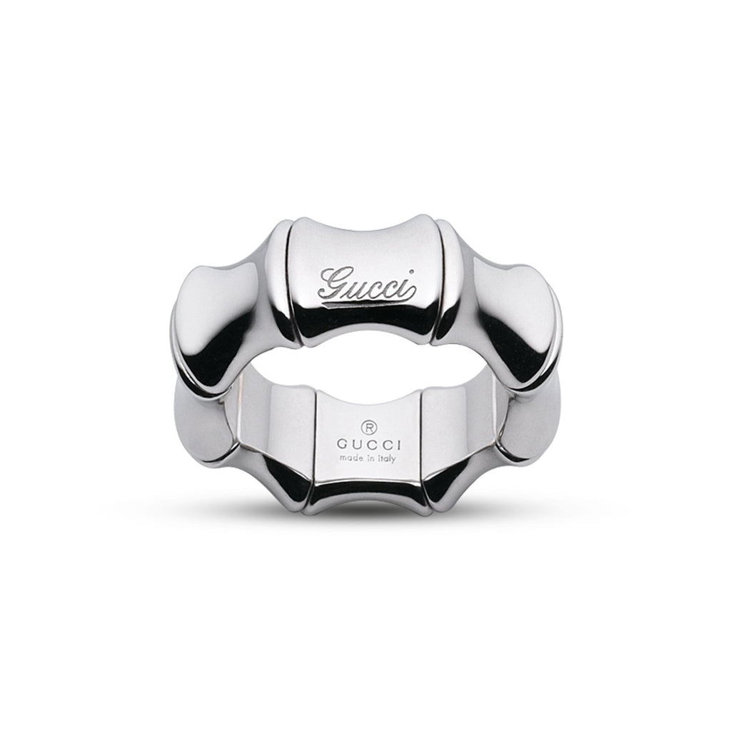 Gucci silver bamboo ring Clearance