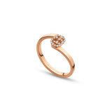 Gucci GG Ring in Rose Gold with Diamonds-Gucci GG Ring in Rose Gold with Diamonds -