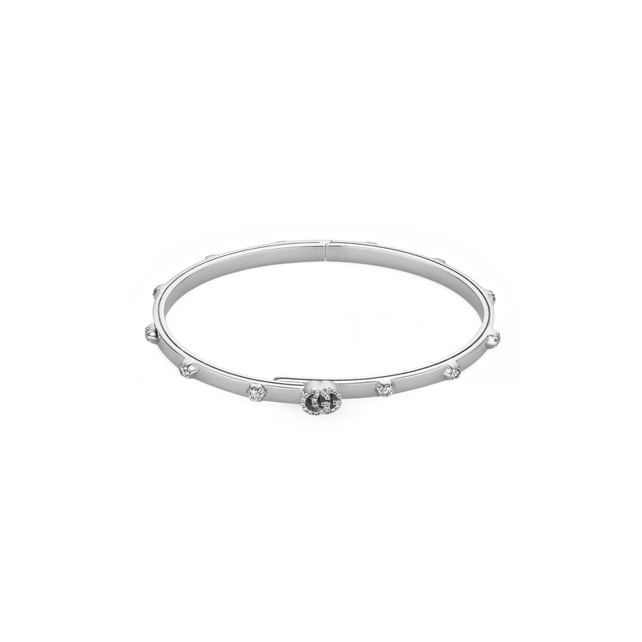 Gucci GG Running Bracelet in White Gold -