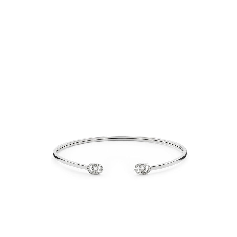 Gucci GG Running Cuff with Diamonds-Gucci GG Running Cuff with Diamonds -