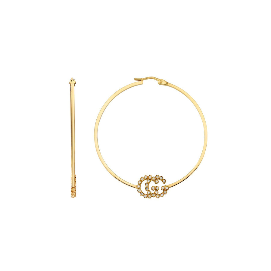 Gucci GG Running Earrings with Diamonds -