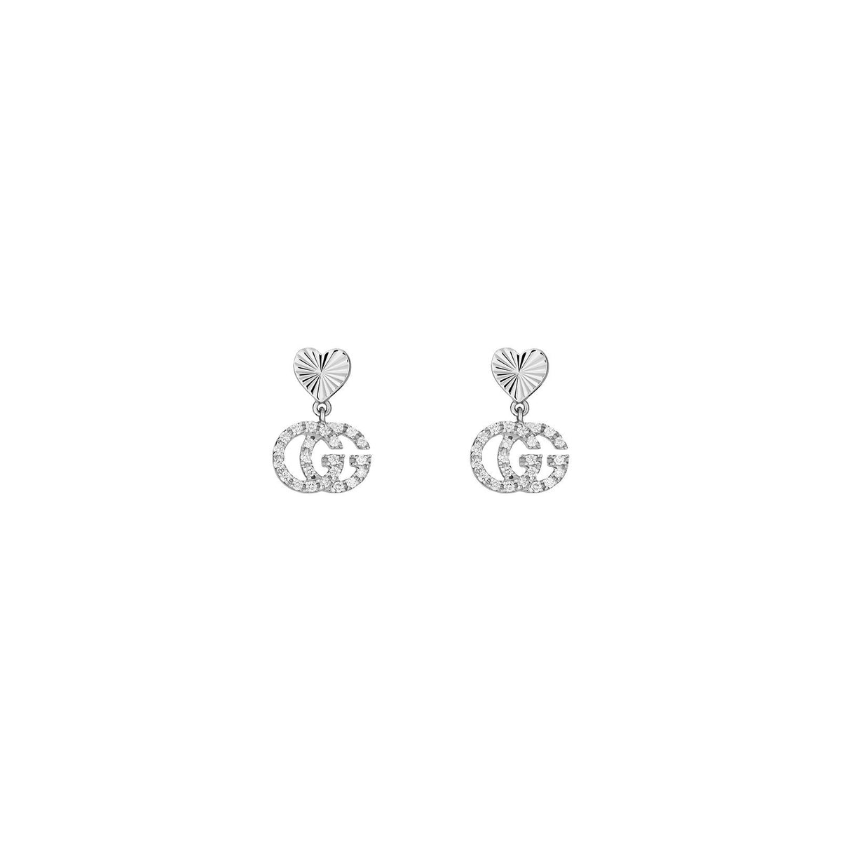 Gucci GG Running Earrings with Diamonds -