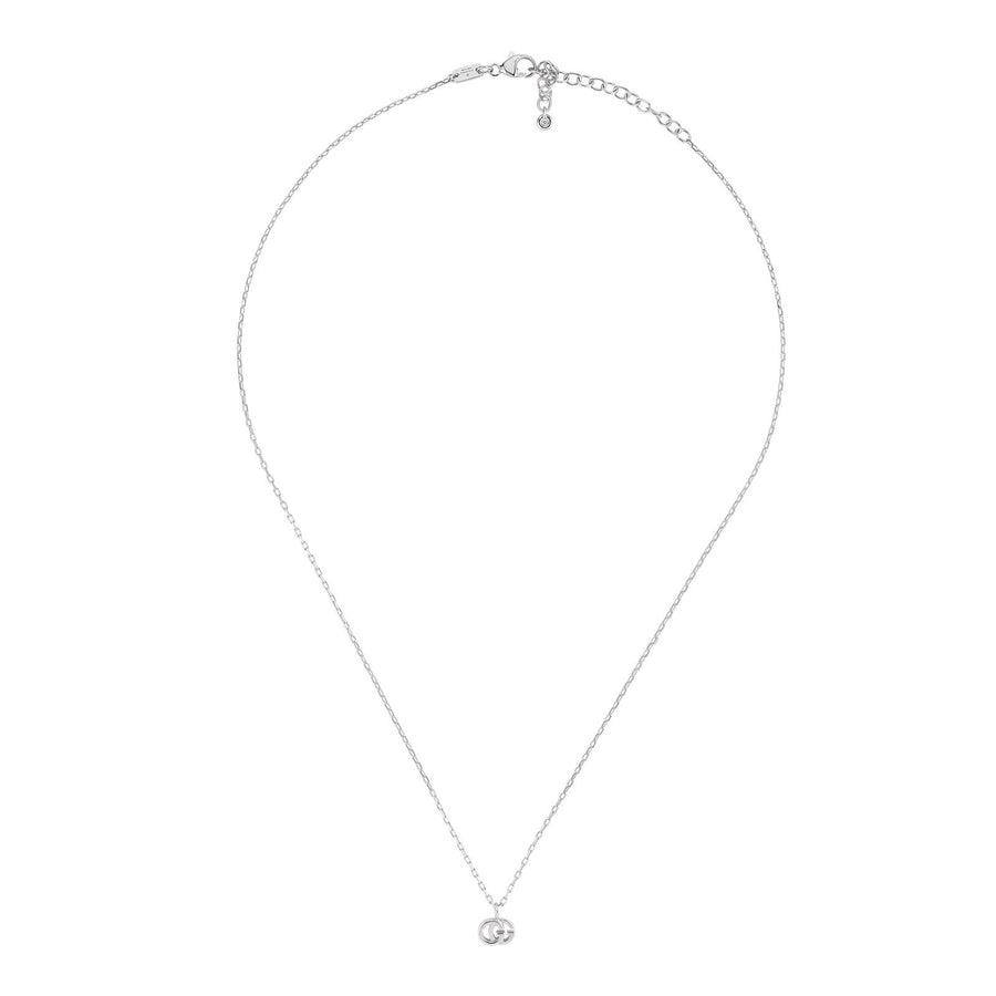 Gucci GG Running Necklace in White Gold -
