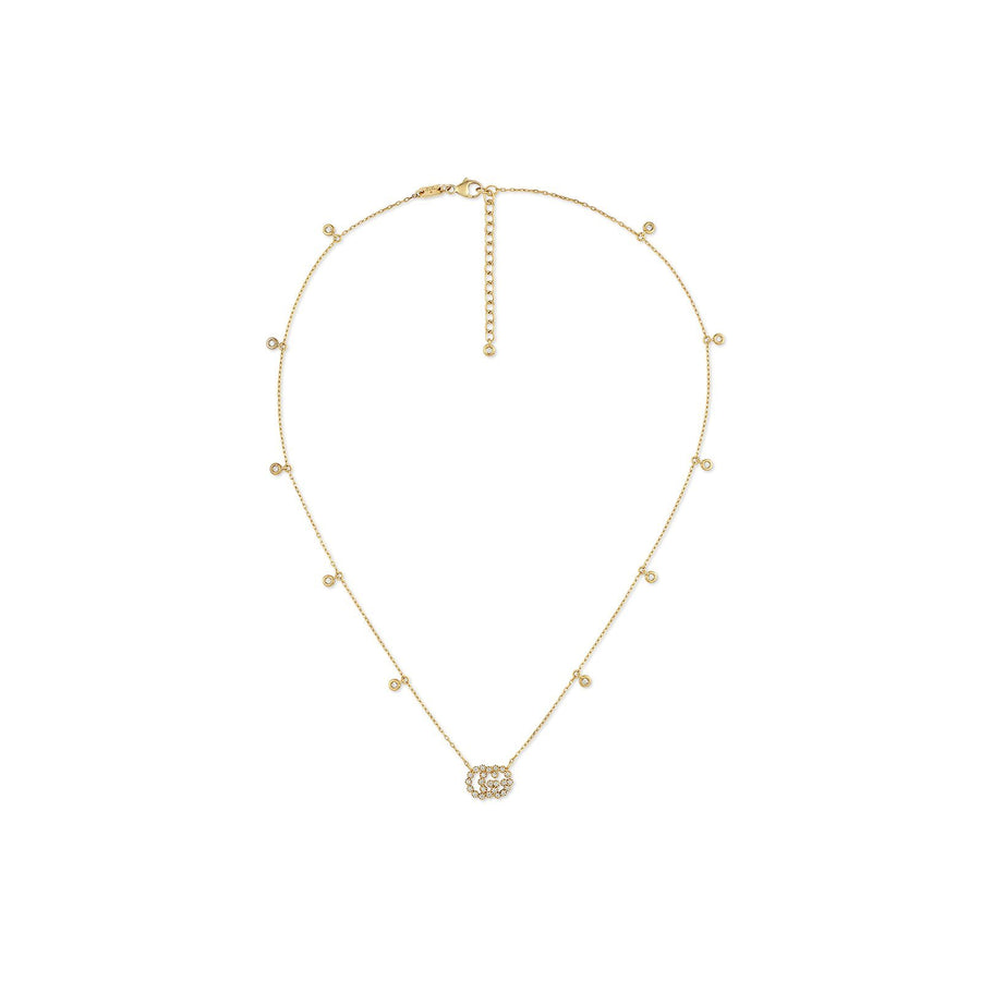 Gucci GG Running Necklace with Diamonds -