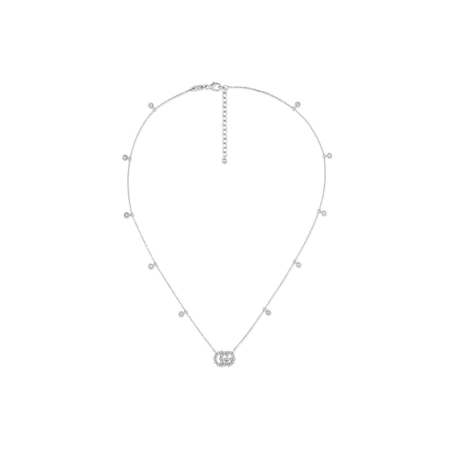 Gucci GG Running Necklace with Diamonds -