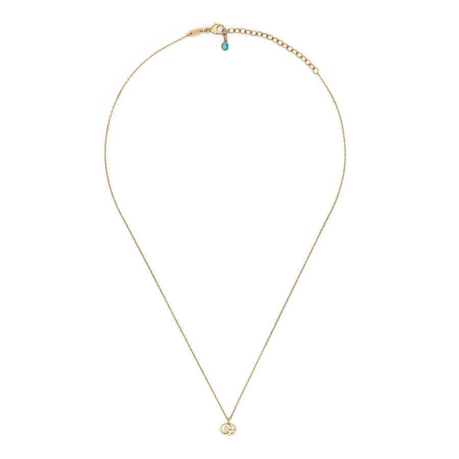 Gucci GG Running Necklace with Topaz -