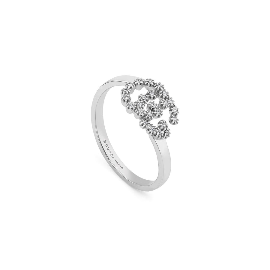 Gucci GG Running Ring with Diamonds -