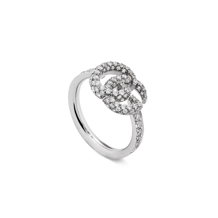 Gucci GG Running Ring with Diamonds -