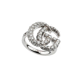 Gucci GG Running Ring with Diamonds -