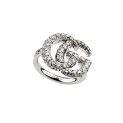 Gucci GG Running Ring with Diamonds