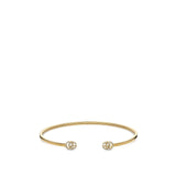 Gucci GG Running Yellow Gold Cuff with Diamonds-Gucci GG Running Yellow Gold Cuff with Diamonds -