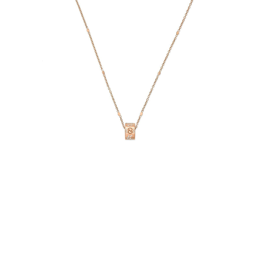 Gucci Icon Necklace in Rose Gold -