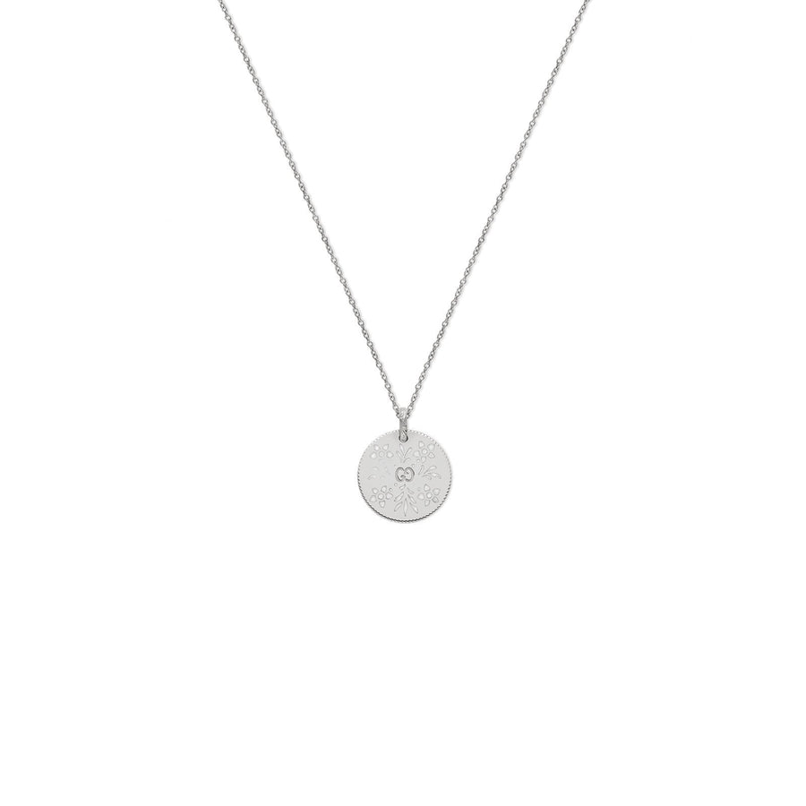 Gucci Icon Necklace in White Gold -
