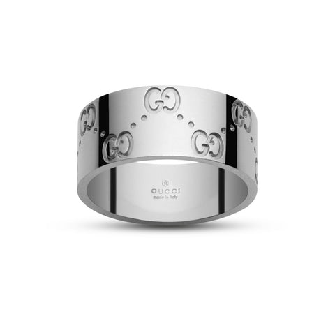 Gucci Icon Ring in White Gold-Gucci Icon Ring in White Gold -