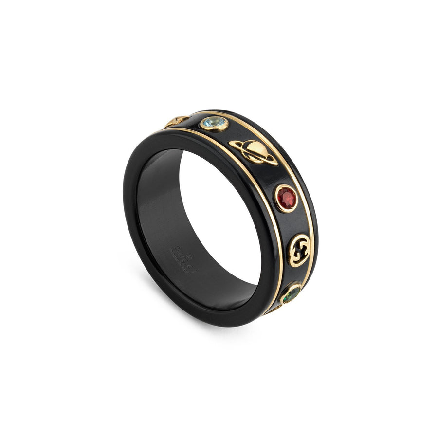 Gucci Icon Ring with Gemstones -