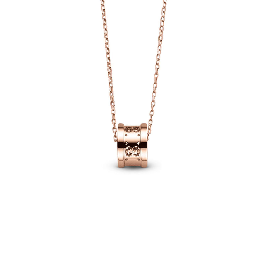 Gucci Icon Twirl Necklace in Rose Gold -