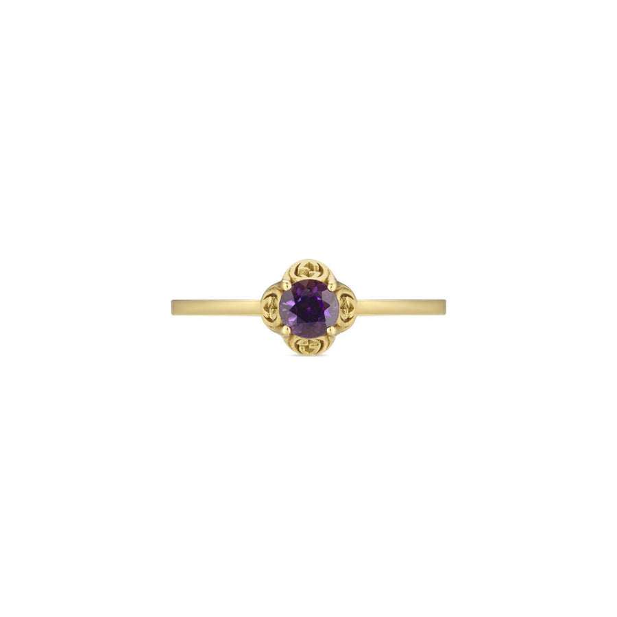 Gucci Interlocking G Amethyst Ring - YBC662428003012