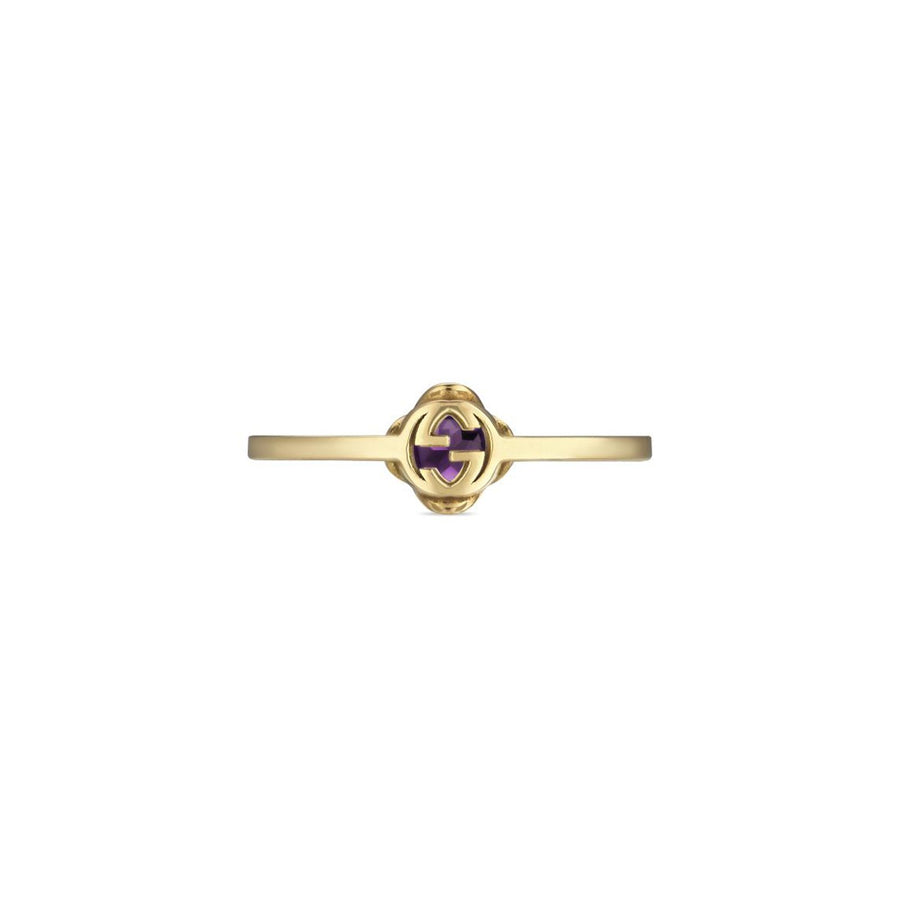 Gucci Interlocking G Amethyst Ring - YBC662428003012