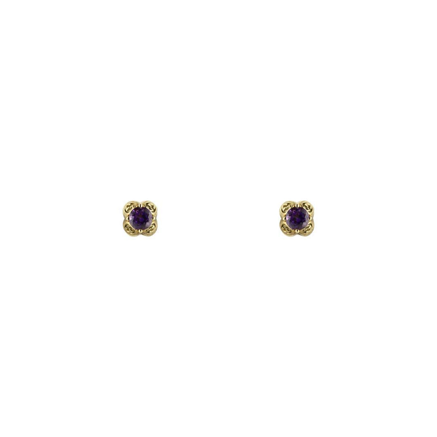 Gucci Interlocking G Earrings with Amethyst - YBD662427003
