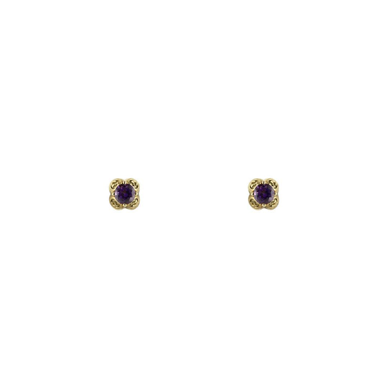 Gucci Interlocking G Earrings with Amethyst-Gucci Interlocking G Earrings with Amethyst - YBD662427003