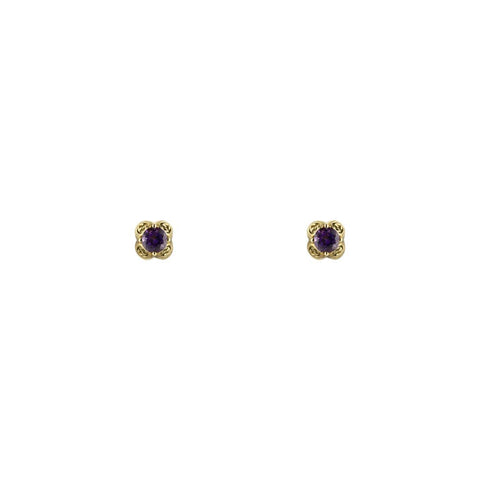 Gucci Interlocking G Earrings with Amethyst - YBD662427003