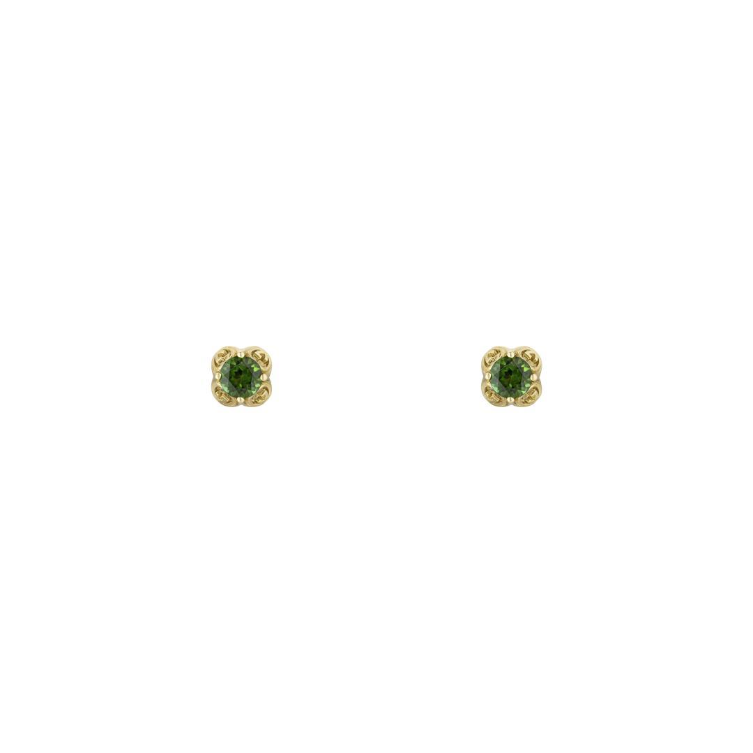 Gucci Interlocking G Green Tourmaline Earrings - YBD66242700100U