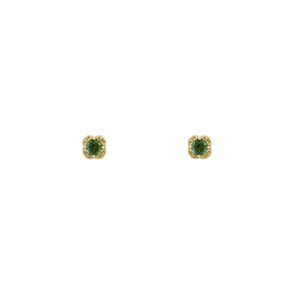 Gucci Interlocking G Green Tourmaline Earrings - YBD66242700100U