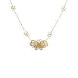 Gucci Le Marché des Merveilles Butterfly Necklace - YBB60678000100U
