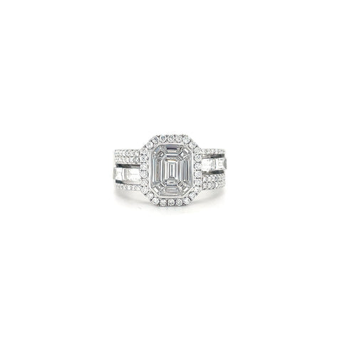 Halo Diamond Ring-Halo Diamond Ring - DREDW00869