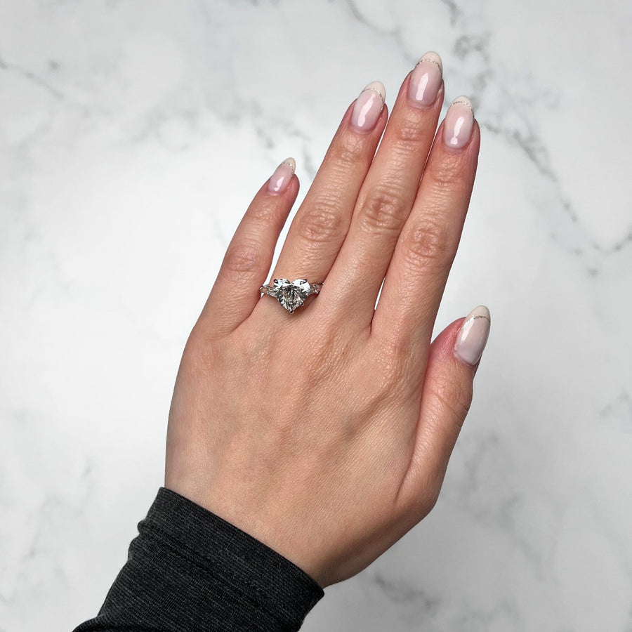 Heart-cut Engagement Ring - DRJBS02311
