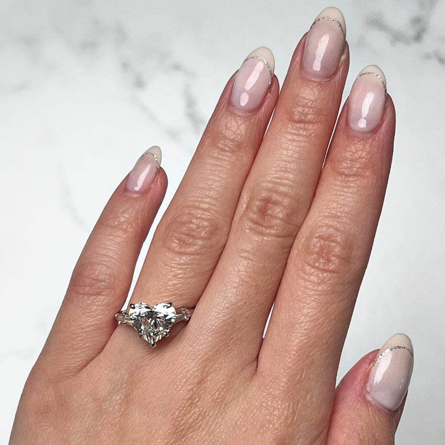 Heart-cut Engagement Ring - DRJBS02311