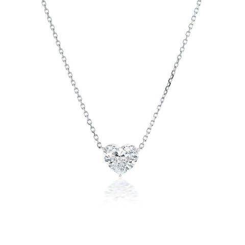 Heart Diamond Solitaire Necklace - LCC48208