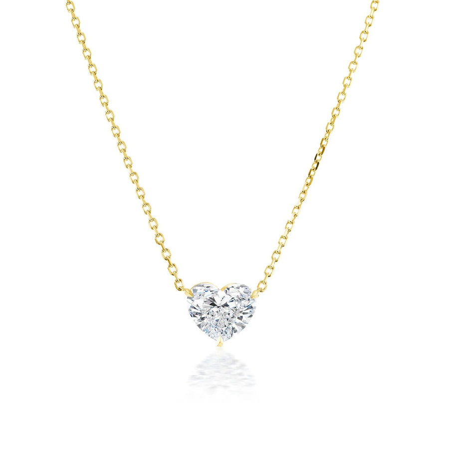 Heart-shaped Diamond Necklace - DNNKA00638