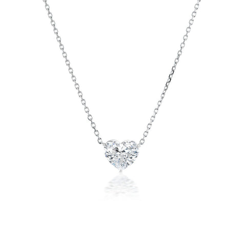 Heart-shaped Diamond Necklace - DNNKA00646