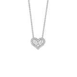 Heart-shaped Diamond Necklace-Heart-shaped Diamond Necklace - DNSPK00037